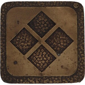 Square Pattern Textured Geometric Design Metal Fashion Vintage Belt Buckle