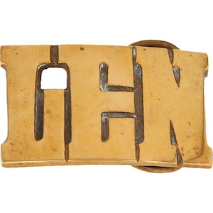 Etiqueta de nombre de latón nuevo Len Lenny Lennie Leonard, hebilla de cinturón vintage de los años 70, estilo hippie, estilo retro, con letras de burbuja, de Hello My Is