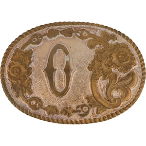 Nueva hebilla de cinturón vintage con inicial de plata y nombre de Olivia Oliver Owen Oscar Omar Octavia Odessa Opal Osiris Orion Olive Ollie