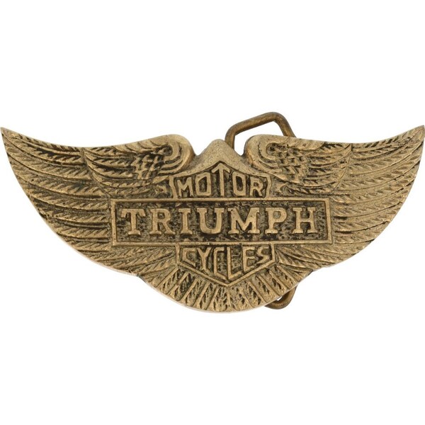 Triumph Motorcycle Belt Buckle Etsy Australia
