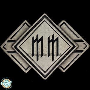 New MM Marilyn Manson Belt Buckle Band Music Memorabilia Heavy Metal Goth Gothic Fan Rock Roll Album Dark Emo Horror Antichrist Superstar