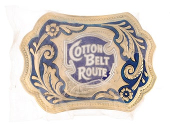 New Cotton Belt Route St Louis Railway Ssw Railroad Rail Nos Vintage Belt Buckle Western Missouri Arkansas Tennessee Louisiana Texas
