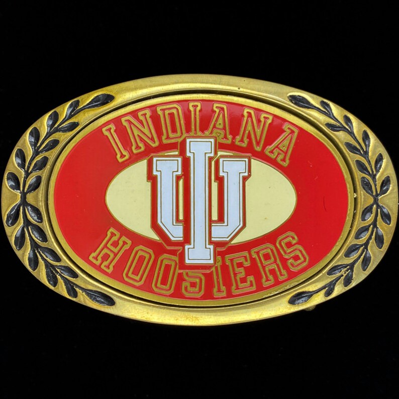 Indiana University Hoosiers Basketball Fan Gift Solid Brass image 0