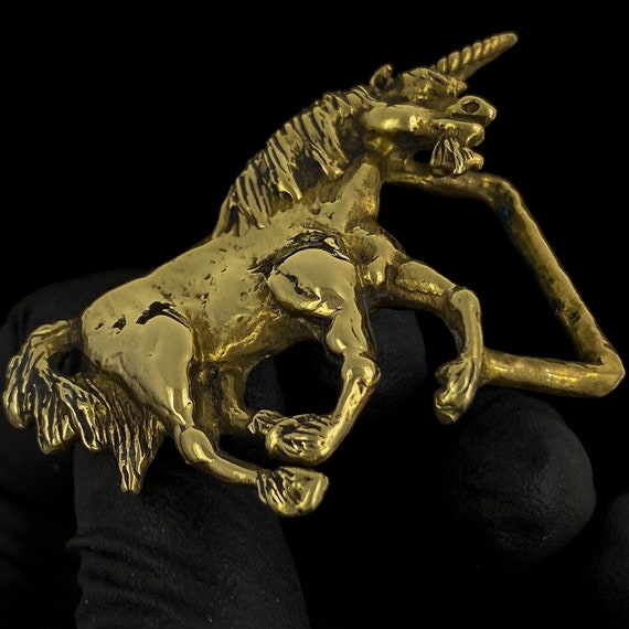 Sm Brass Unicorn Stefan Tofano Fantasy Brutalist … - image 4