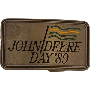 John Deere Day 89 Farming Equipment Tractor Agriculture Nos Vintage Belt Buckle Machinery Industrial Ag Agriculture Agricultural