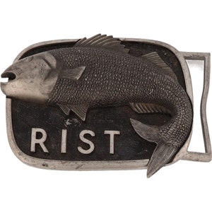 Salmon Fly Edwin Rist Fly-Tying Flies Fish Fishing Fisherman Vintage Belt Buckle Sportfishing Coho Sockeye