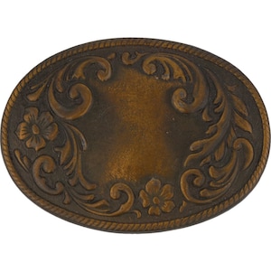 New Western Cowgirl Cowboy Flower Floral Ladies Southwest 80s Nos Vintage Belt Buckle Hippie Boho Rancher Rodeo Country Chic Flair Trophy