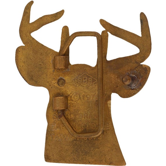 New Brass Deer Buck Stag Hunter Hunting Whitetail… - image 2
