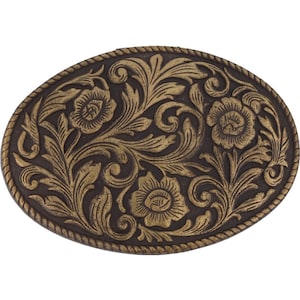Western Cowgirl Cowboy Flower Floral Ladies Southwest 80s Vintage Belt Buckle Hippie Boho Rancher Rodeo Country Chic Flair Trophy