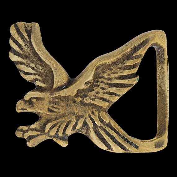 Trinity Brass Eagle Hawk Bird Hunter Veteran Bike… - image 3