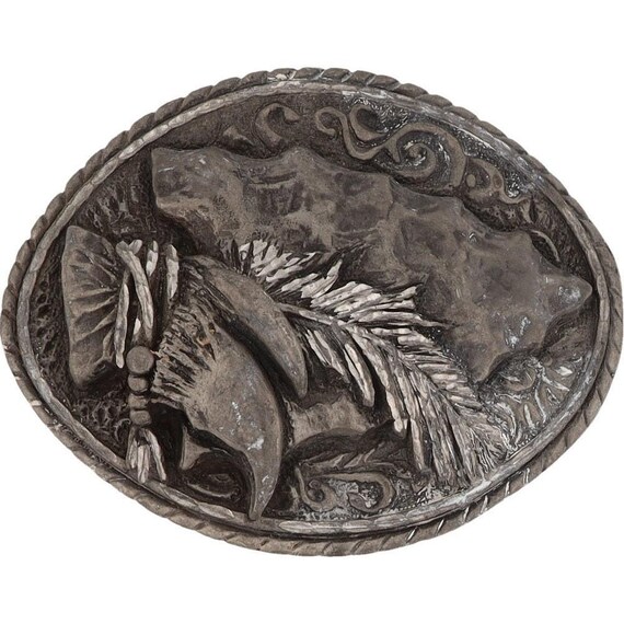 Boucle De Ceinture Western - Patte D'ours En Métal Argenté - Pour Ceinture De 40 Mm, Marque Syskiou