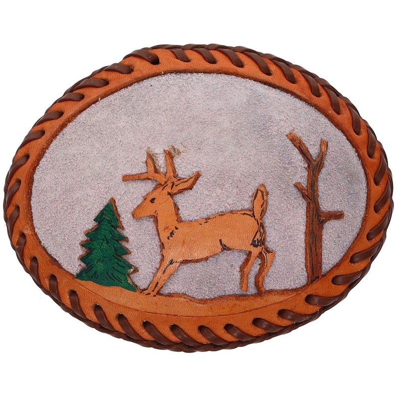 Deer Hunter Hunting Western Buck Stag Archery Leather 1990s Etsy