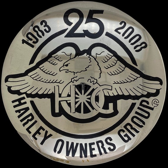 HOG Harley Davidson Motorcycle Owners Group G Sil… - image 1