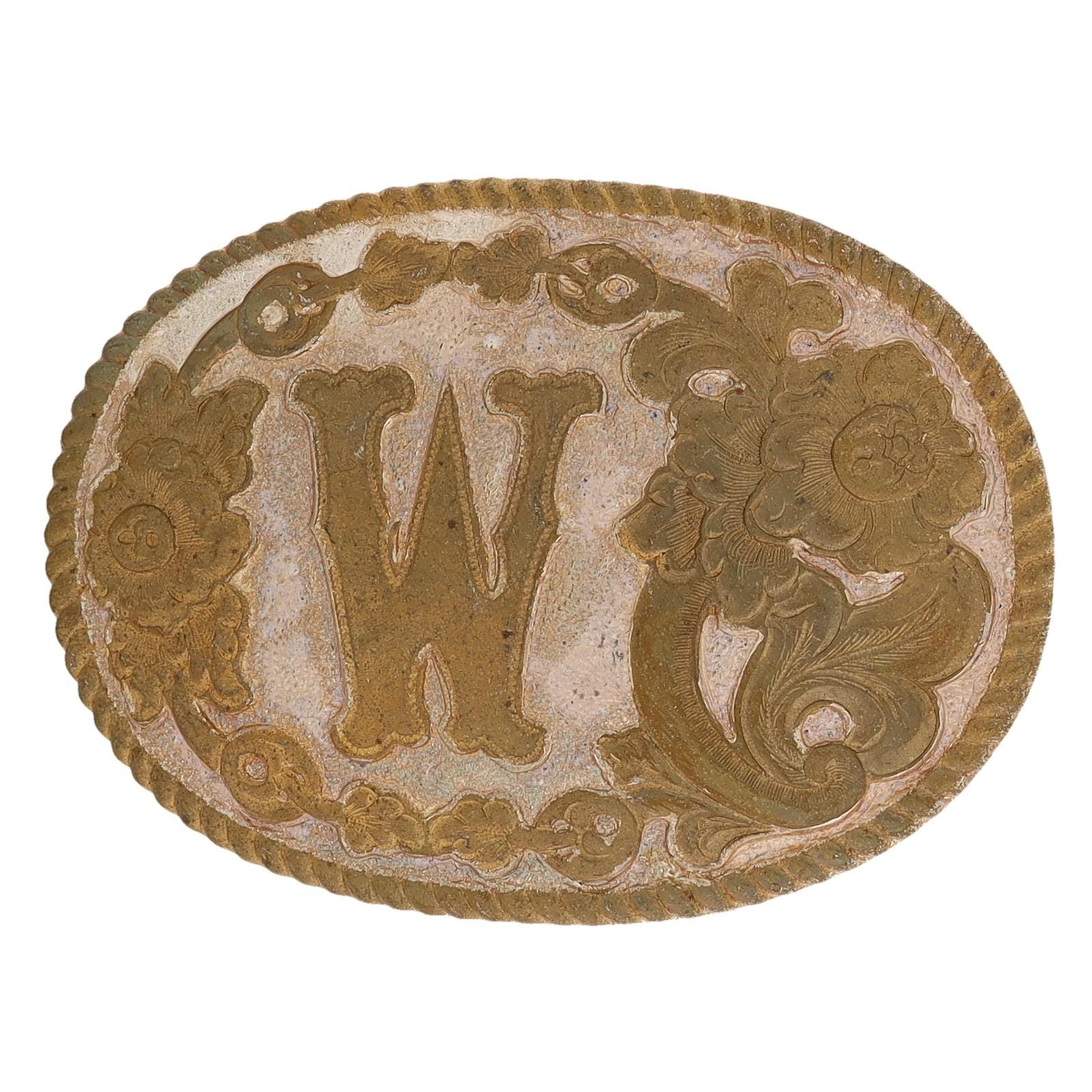 Belt Buckle With Letter W - Etsy display picture 2