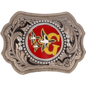 Duck Mallard Waterfowl Game Bird Hunting Hunter Hunt 1980s Vintage Belt Buckle G Georgia Ringneck Rifle Pointer Retriever Dog
