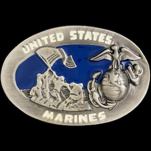 Usmc Marine Corps Usmc Marines Eagle Anchor Vet NOS Vintage Belt Buckle O396