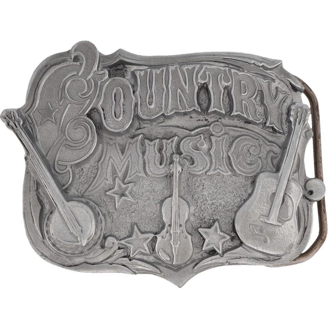 New Western Country Music Guitar Banjo Musician belt buckle Choose Color New Country Western Music Guitar Banjo Fiddle Vintage Belt  main image 3