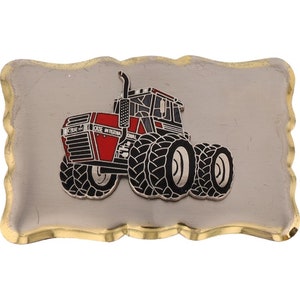 Fibbia per cintura vintage per trattore Case Ih Ji, Western Cowboy, Ag Farming, Farmer Nos, Ihc Agri King 1570, attrezzatura agricola Farmall