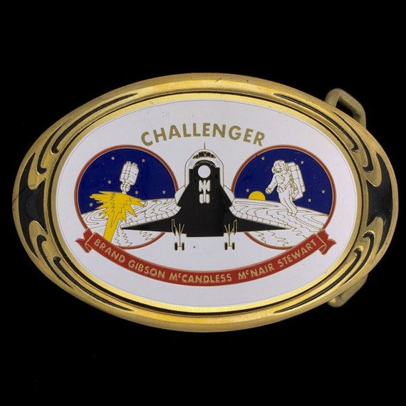 Brass Space Shuttle Challenger Nasa 1980s Vintage… - image 1