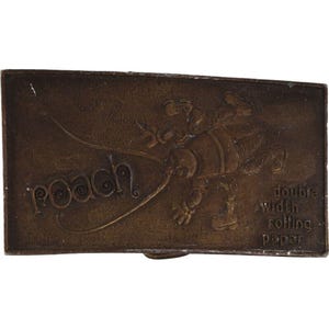 Roach Rolling Paper Zigzag Weed Marijuana Cannabis Hippie 1970s Vintage Belt Buckle Pot Smoker 420 Zig Zag Drugs Dope Joint Smoking