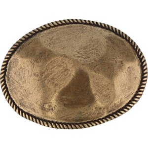 New Western Cowgirl Cowboy Ladies Southwest Hippie Boho Nos Vintage Belt Buckle Rope Border Rancher Rodeo Country Chic Flair Hammered