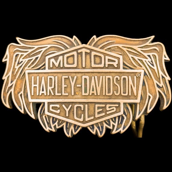 Boucle De Ceinture Harley Davidson Authentique - Vintage - Ajustable - Occasion