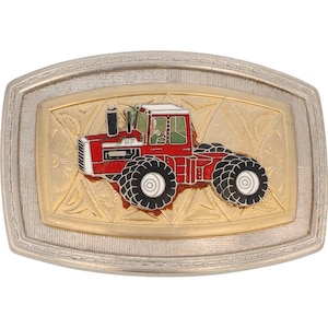 Massey Ferguson Mf 2805 Tractor Farm Farmer Ag 1970s Nos Vintage Belt Buckle Farming Equipment Western Ag