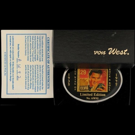 New The King Elvis Presley belt buckle Elvis Presley Belt Buckle King of Rock and Roll Men women  main image 4