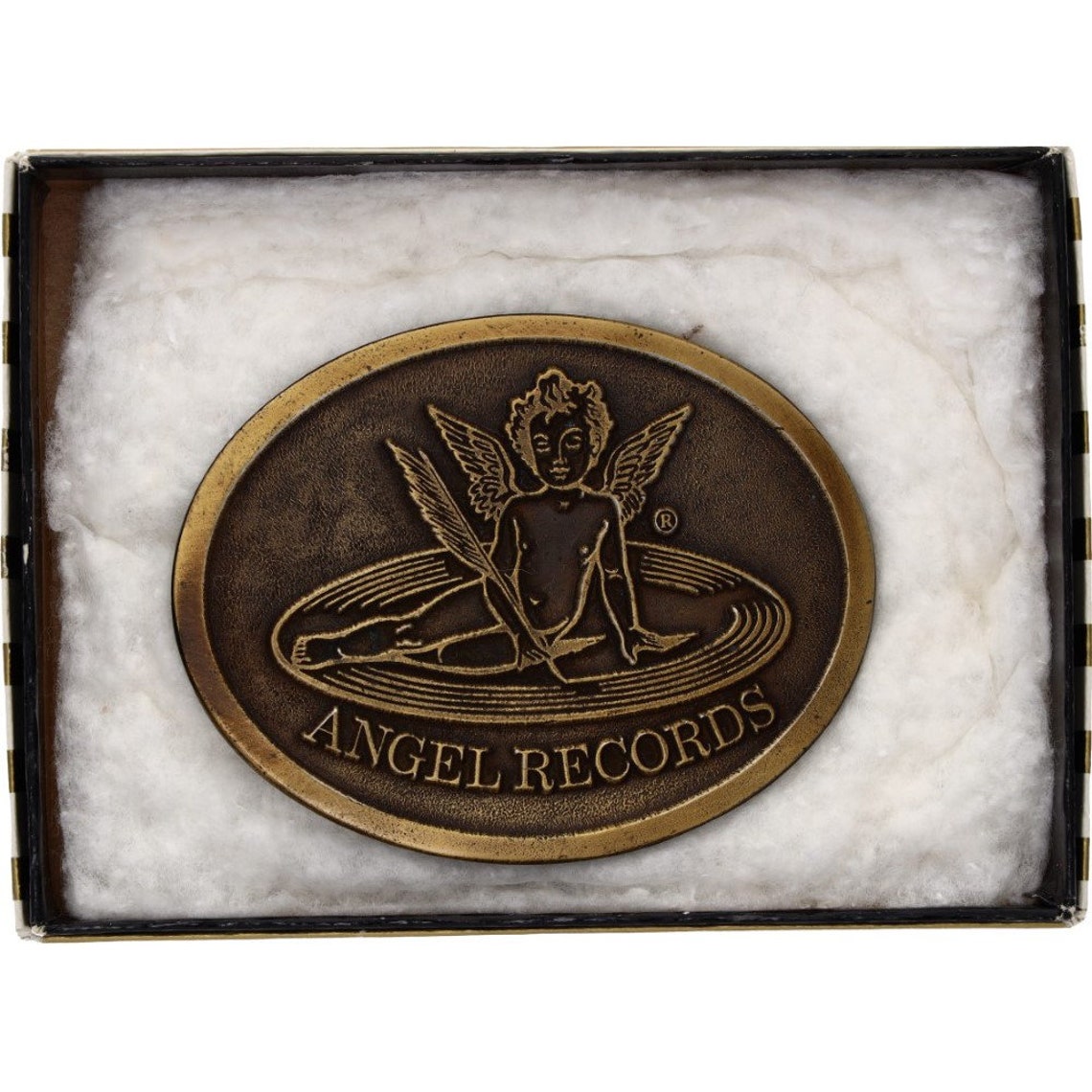 New Angel Records Vintage Belt Buckle Emi Classical Broadway Etsy