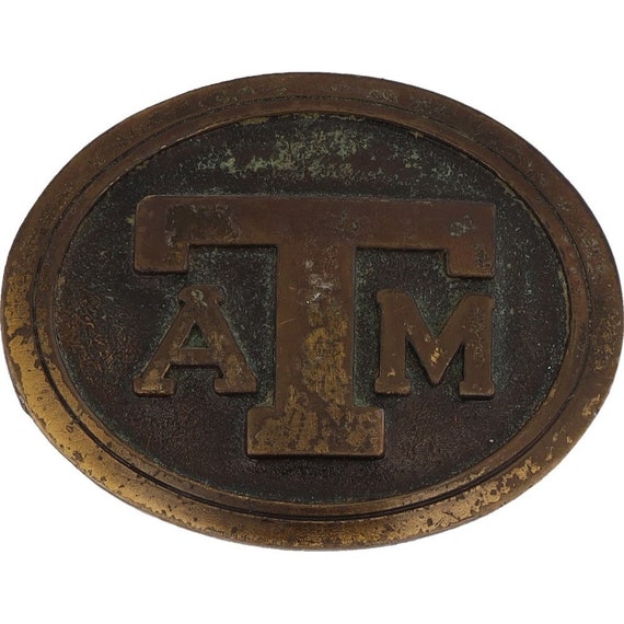 Texas A&M Matte Black Block Emblem