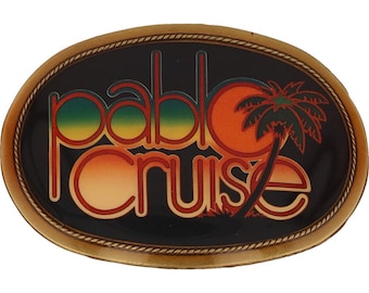 Pablo Cruise Aucoin Pacifica Mfg Vintage Belt Buckle Place In The Sun Band Record Album Art Promo Music Memorabilia 1970s 1977 NOS Unworn