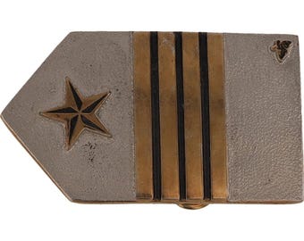 Vintage Unisex Silver & Gold Soldier Belt Buckle Vintage Unisex Silver & Gold Soldier Belt Buckle | eBay main image 4