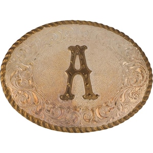 Nueva hebilla de cinturón vintage plateada con la letra P A y el nombre inicial: Alex, Alec, Al Albert, Alfred, Alfonso, Amelia, Ava, Alexander, Avery, Adam, Alice, Aaron, Alden