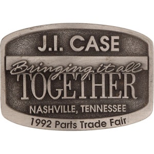 Ji Case Ih Tractor Parts Farming Farmer 90s NOS Vintage Belt Buckle Retroescavatore Skidsteer Crawler Excavator Parts fiera Nashville Tennessee