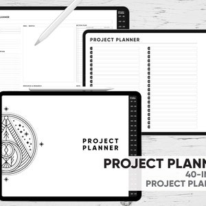 40-Index Project Planner for your effective project planning - for GoodNotes, Notability, Xodo and others