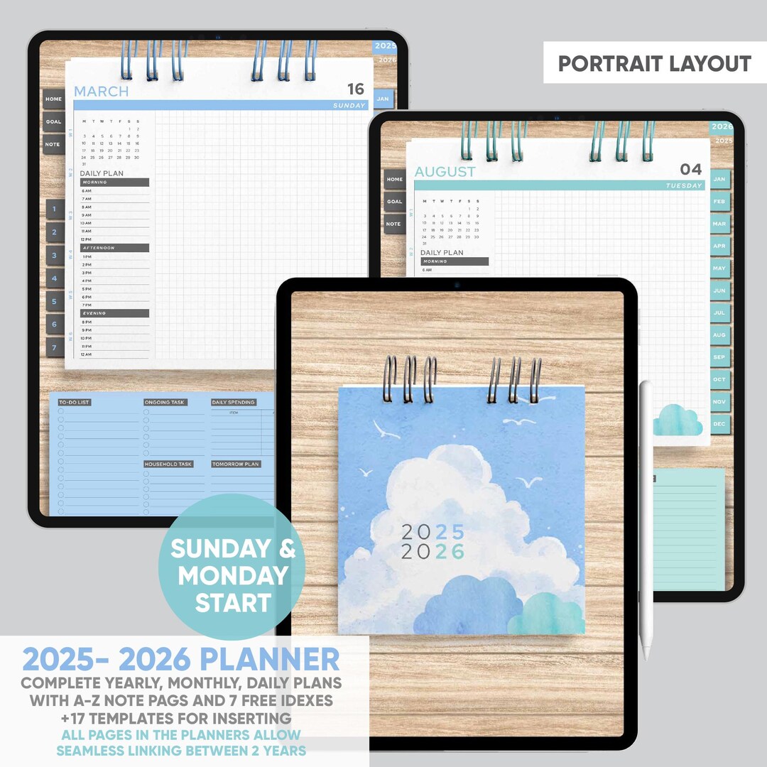 2025 2026 Portrait Planner Mastering the Next 2 Years With Ease for ...