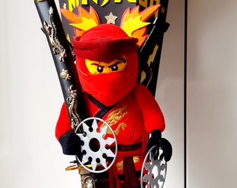 Trendy Ninjago Kai Plüsch groß & Schwert XXL Schultüte Jungen 1,25m+Name!