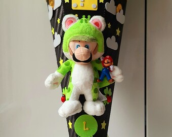 Trendy Super Mario Luigi Katze 25cm Yoshi Koopa Goomba Schultüte ca. 1,05m & Name!