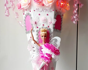Trendy Ballerina Barbie Schultüte Ballet Prinzessin 1,05m Name LED Beleuchtung!