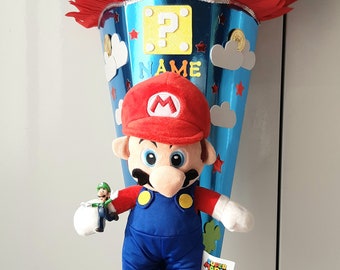 Trendy Super Mario Luigi(30cm) Schultüte ca. 1,05m & Name!