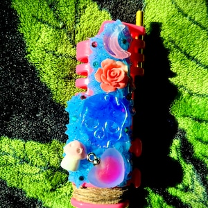 Blue Death Hemp wick lighter case