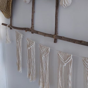 Macrame garland pennant chain image 1