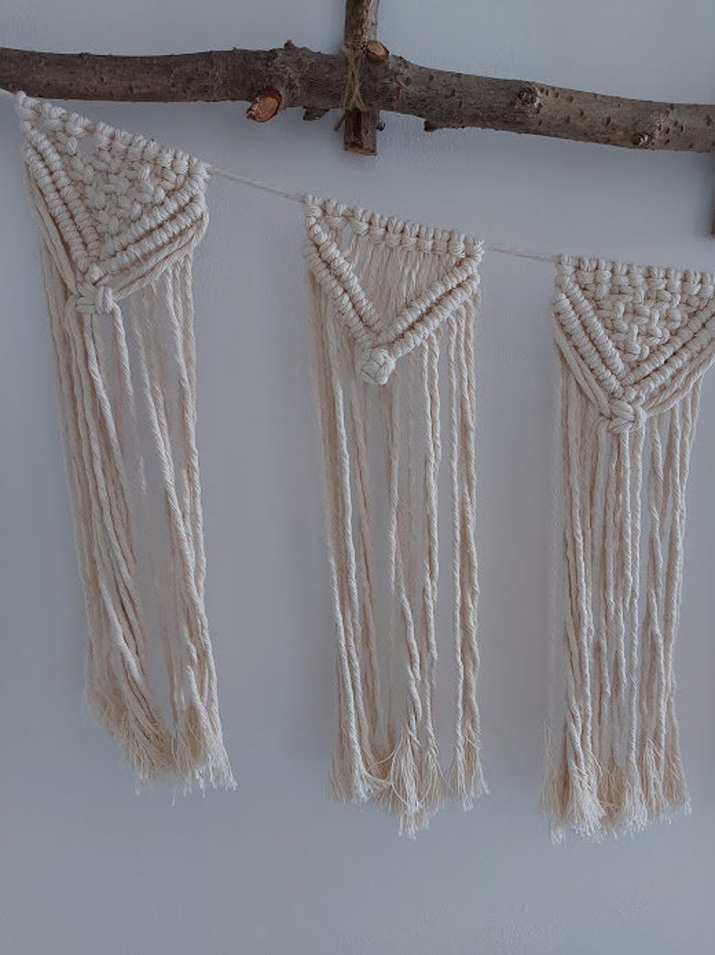 Macrame garland pennant chain image 3