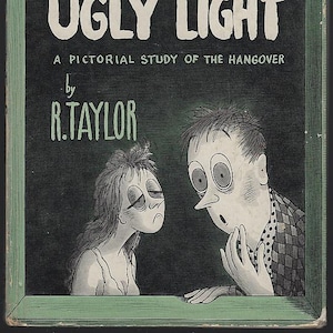 Bei dem hässlichen Licht der Morgenröte eine Bildstudie des Hangover von R. Taylor 1953 Humor Cartoons Vintage Buch