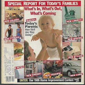 Better Homes and Gardens Magazine 1986 January, February, June, July, August Recipes, Decorating, Valentine&#39;s Day, Summer, Gardening