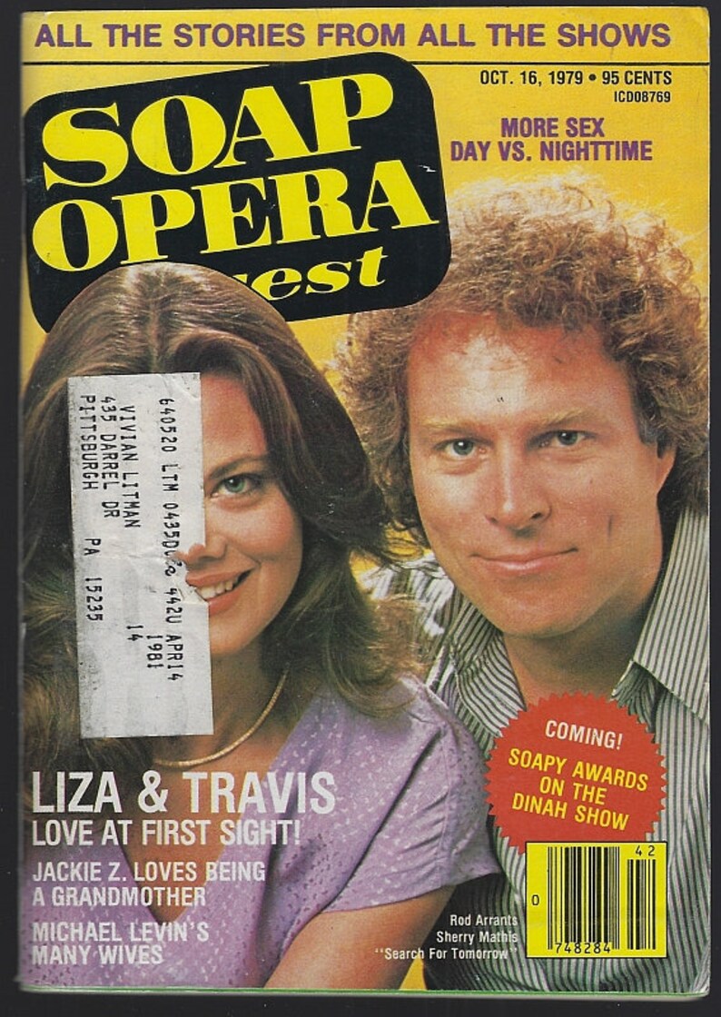 Soap Opera Digest Magazines 1979 Days of Our Lives Young and Etsy