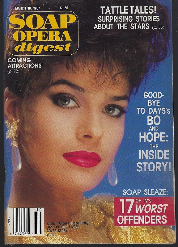Soap Opera Digest Magazine 1987 Issues as the World Turns Etsy