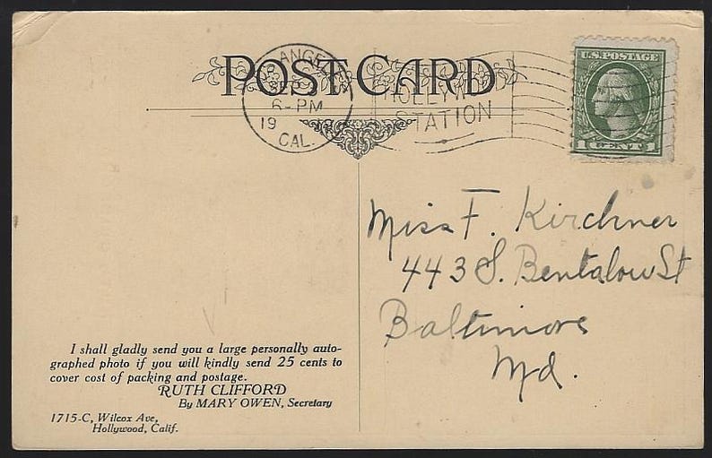 Movie Actresses Postcards Billie Dove Corinne Griffith Linda Darnell ...