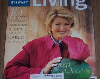 Martha Stewart Living Magazines 2001 January, June, July, November, December Anniversary Issue, Thanksgiving, Christmas, Recipes Decorating