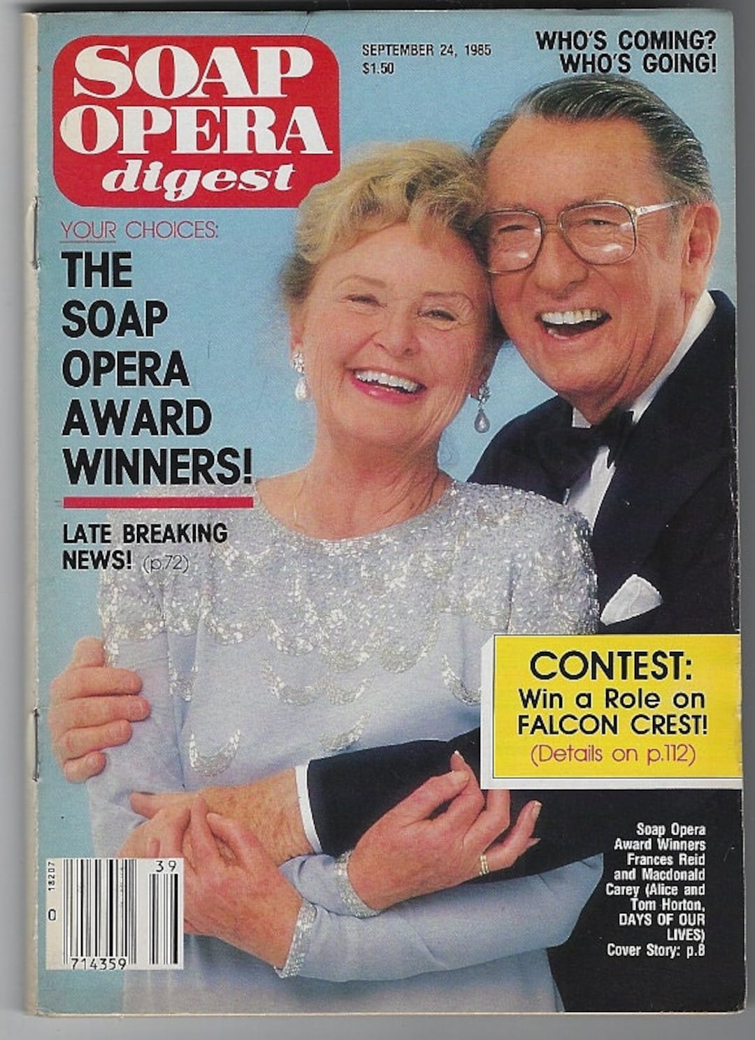 Soap Opera Digest Magazines 1985 Days of Our Lives Peter Etsy